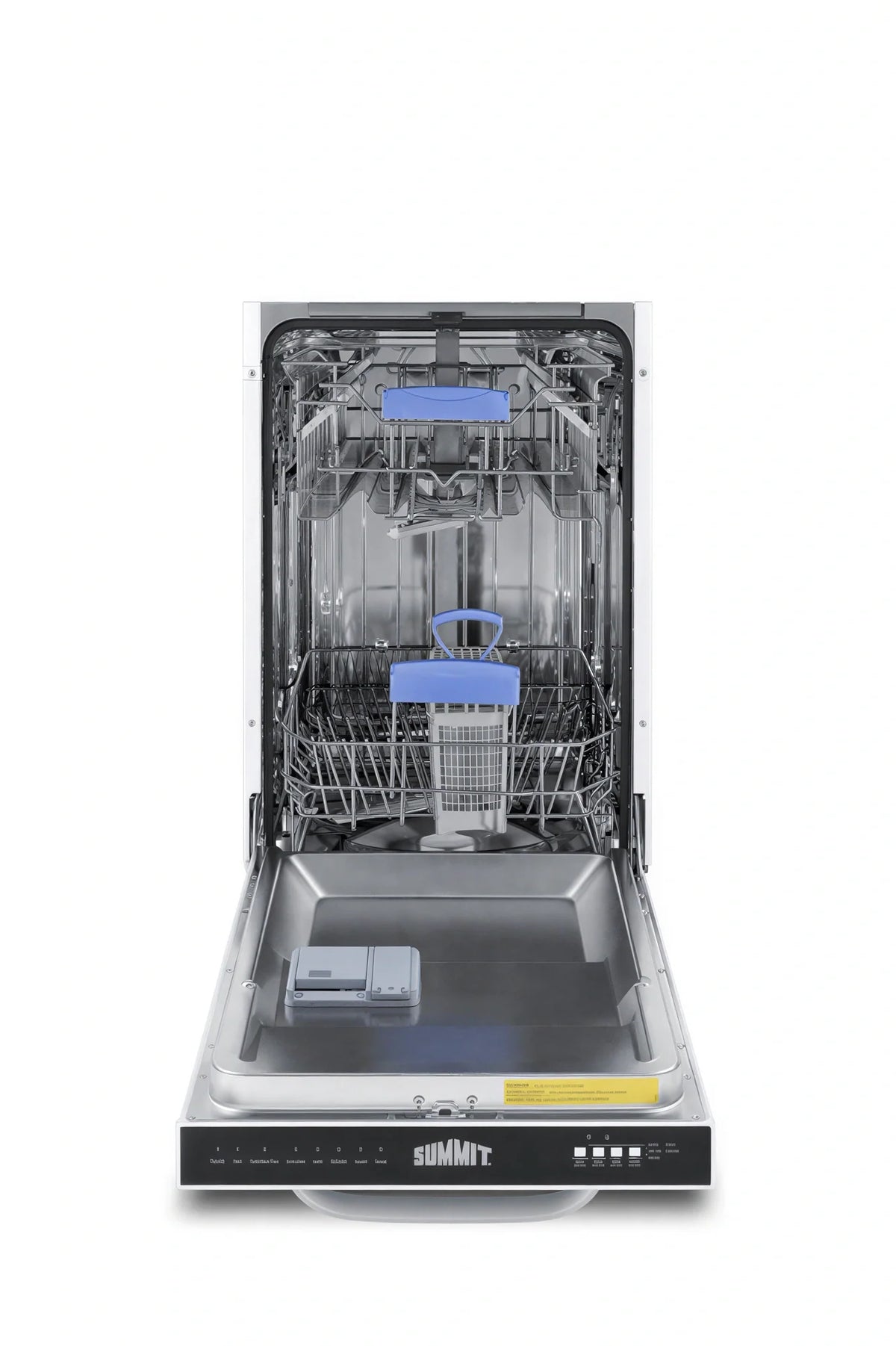 Summit Commercial Summit Appliance DW183WADA 18-Inch Built-In Dishwasher with White Door, ENERGY STAR Certified, ADA Compliant