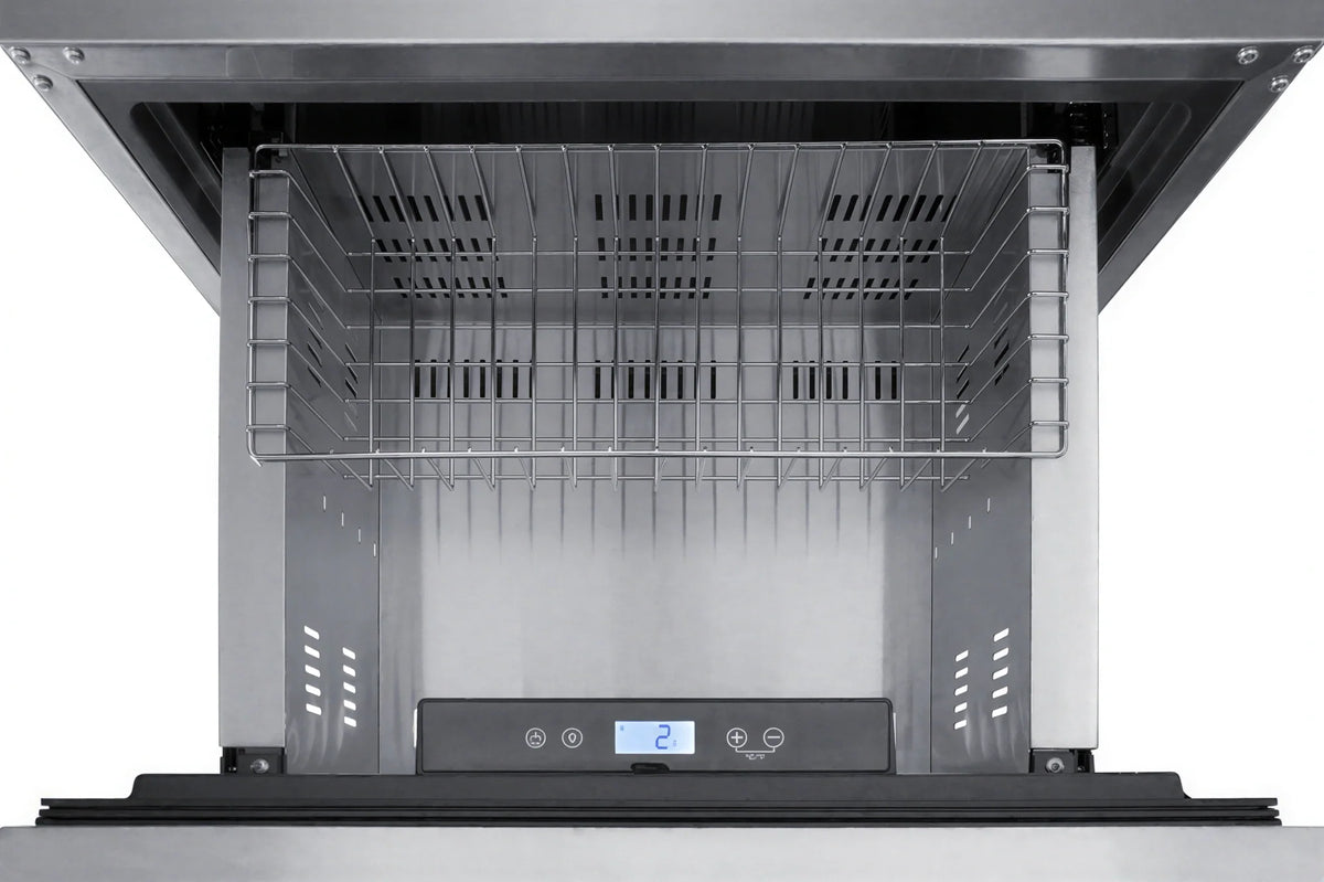 Summit Commercial Summit Appliance ADFD2D24 Undercounter All-Freezer, 2-Drawer, 3.5 cu. ft., Stainless Steel, ADA-Compliant