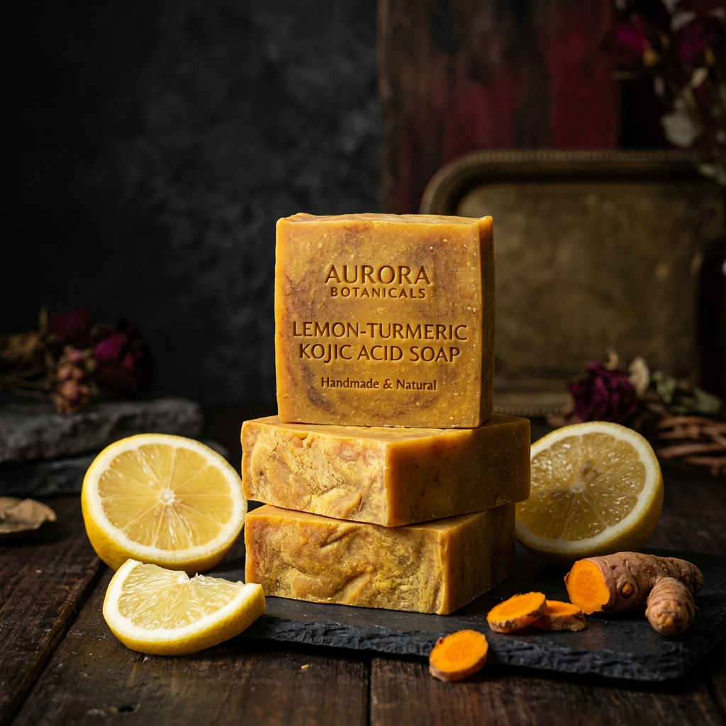 Lemon-Turmeric Kojic Acid Soap Bars — 2-Pack