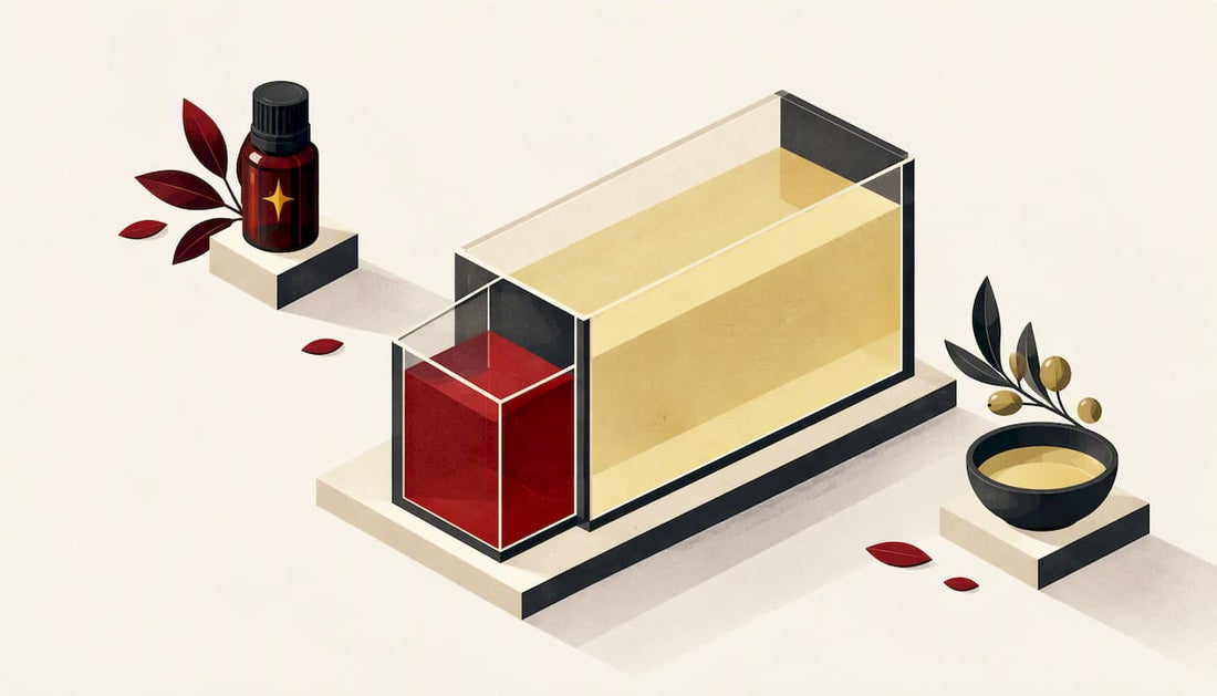 Geometric illustration of dilution proportions