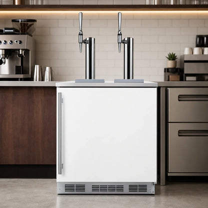 Summit Appliance 24-Inch Wide ADA-Compliant Nitro-Infused Coffee Kegerator with Dual Towers