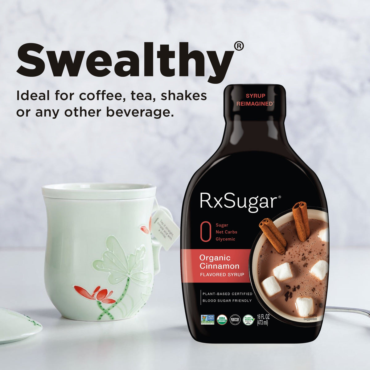 RxSugar Organic Cinnamon Syrup