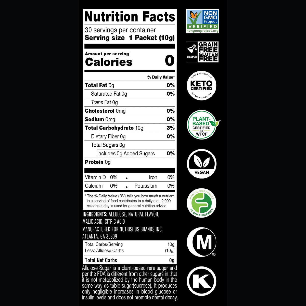 RxSugar Flavored Allulose Sugar Swealthy Stix