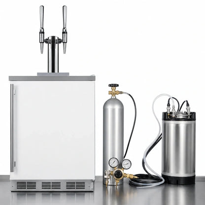 Summit Appliance 24-Inch Wide ADA-Compliant Nitro-Infused Coffee Kegerator with Dual Towers
