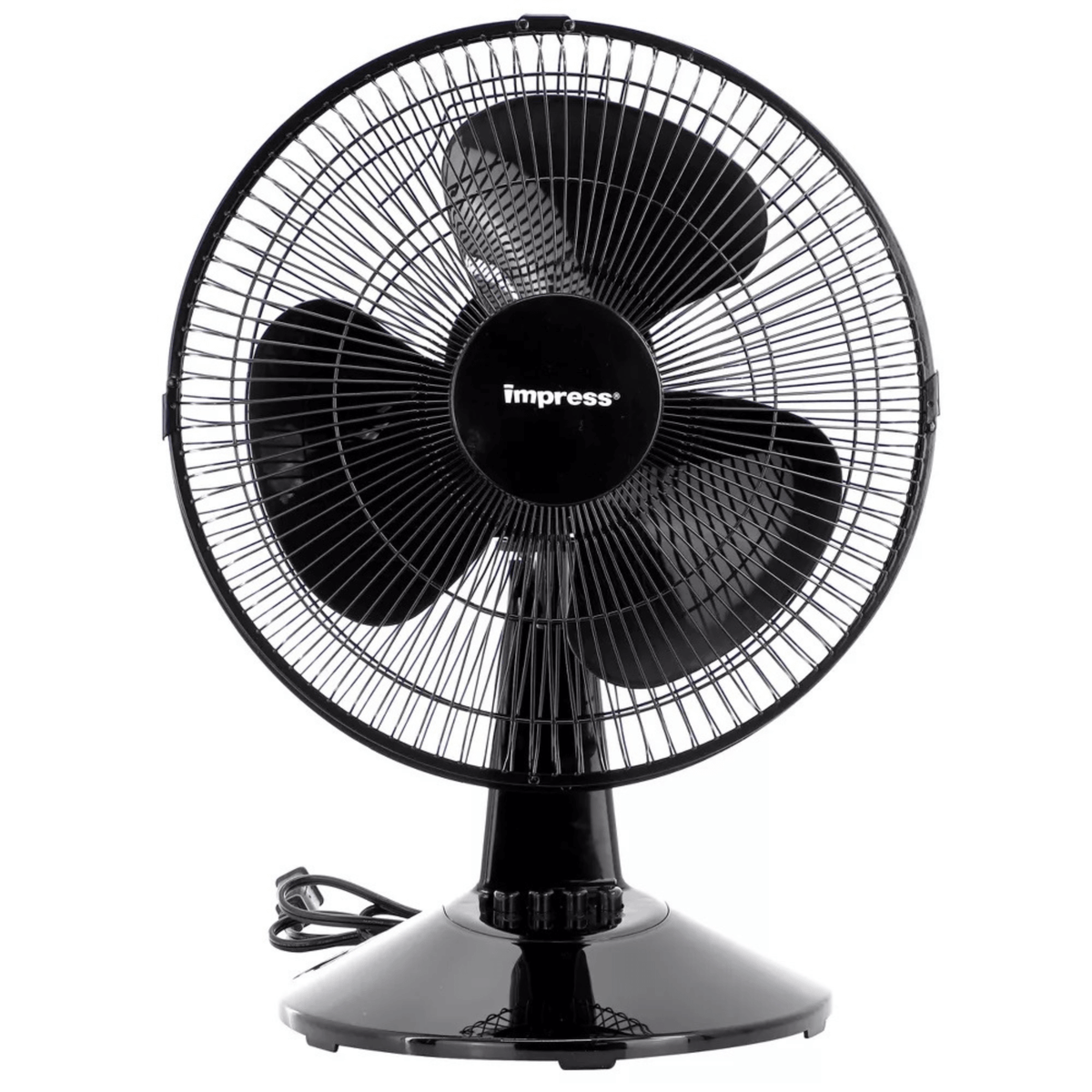 Impress 12-Inch 3-Speed Oscillating Desk and Table Fan