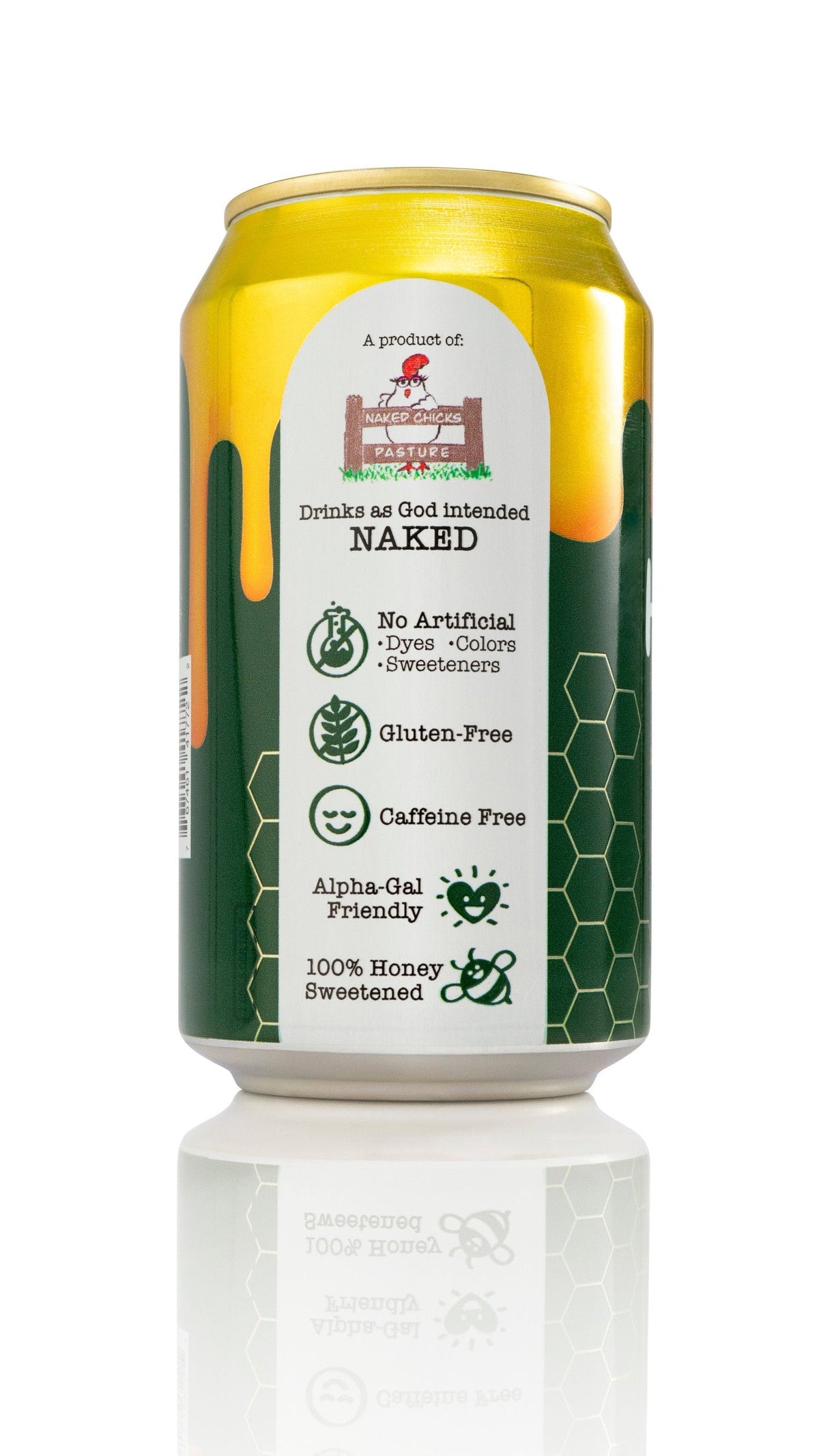 Sparkling Honey Sweetened Ginger Ale Soda Case