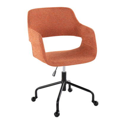 Contemporary Adjustable Office Chair with Cushioned Seat - Multiple Colors