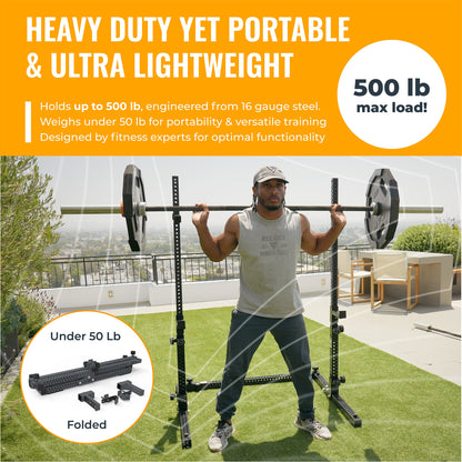 Verse® Agile Rack NEO — Ultra-lightweight Portable Squat Rack For Home Gyms, Apartments, Mobile Trainers and Studios