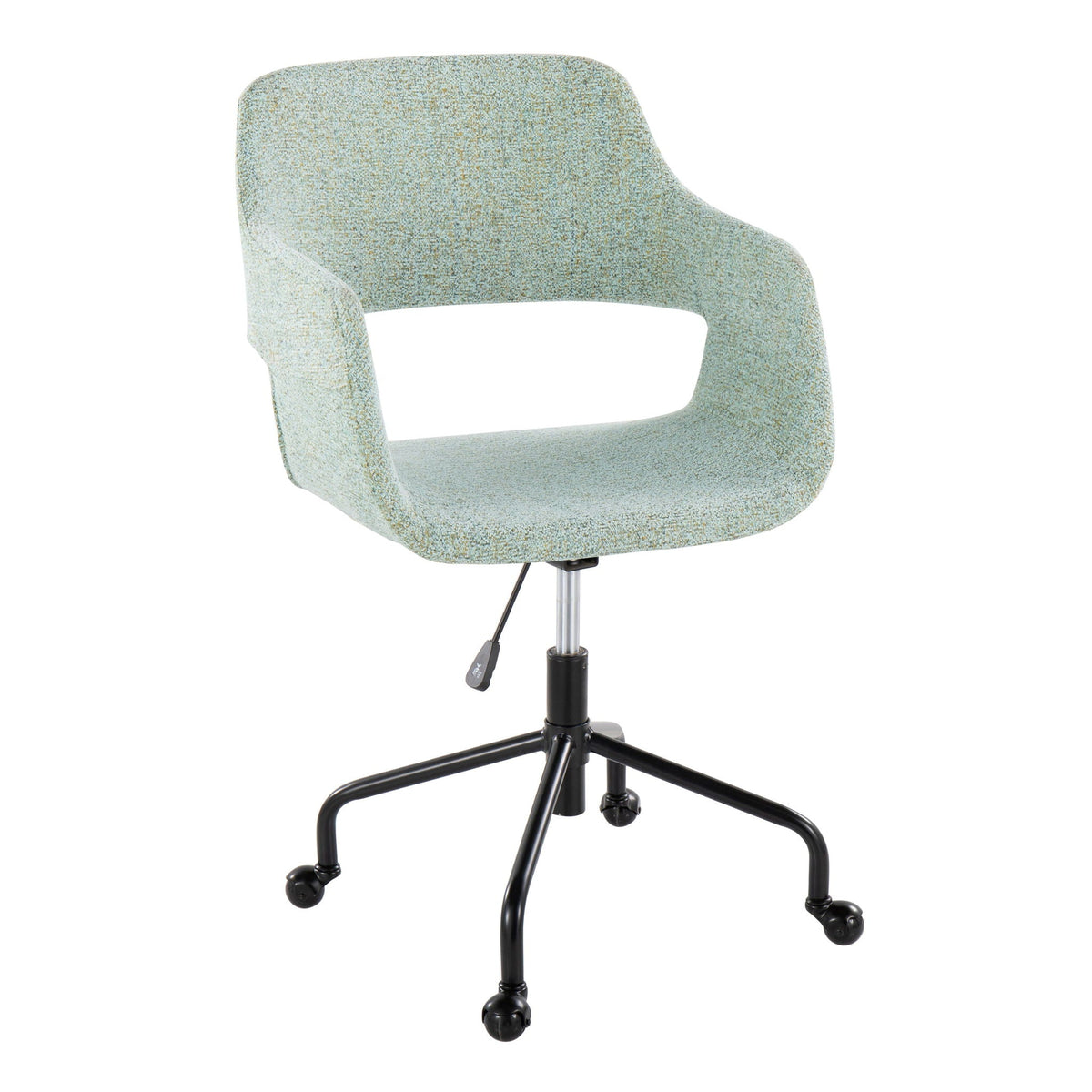 Contemporary Adjustable Office Chair with Cushioned Seat - Multiple Colors