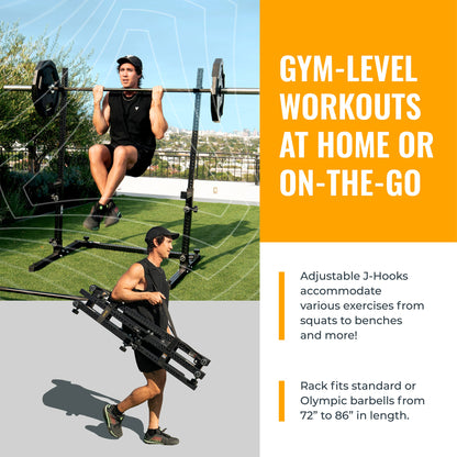 Verse® Agile Rack NEO — Ultra-lightweight Portable Squat Rack For Home Gyms, Apartments, Mobile Trainers and Studios