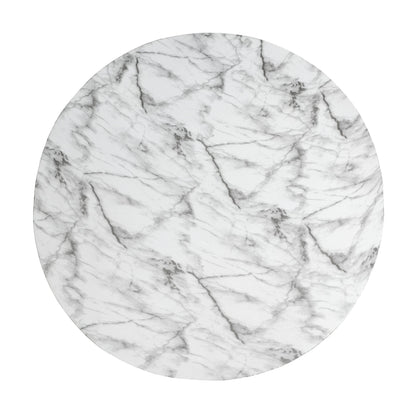 MGO Faux Marble Coffee Table with Handcrafted Finish - White Marble