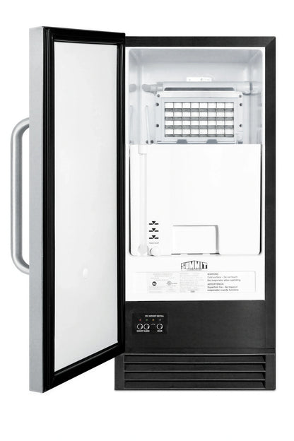Summit Commercial Summit Appliance BIM44GADA Commercial ADA-Height Full-Size/Dice Ice Maker, 50 lb/24 hr, 25 lb Bin, Air-Cooled