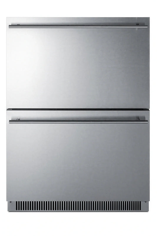 Summit Commercial Summit Appliance ADFD2D24 Undercounter All-Freezer, 2-Drawer, 3.5 cu. ft., Stainless Steel, ADA-Compliant