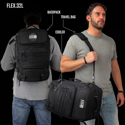 ADG42 FLEX 32L Dad Bag Duffle Backpack with Cooler