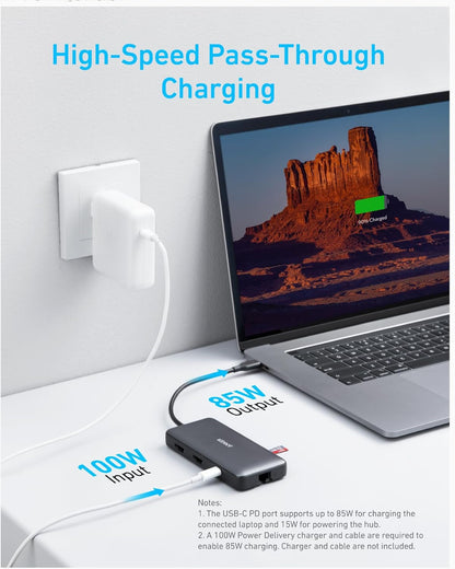 Anker 8-in-1 USB-C Laptop Docking Station