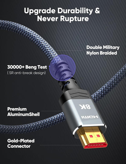 8K Ultra High-Speed HDMI 2.1 Cable