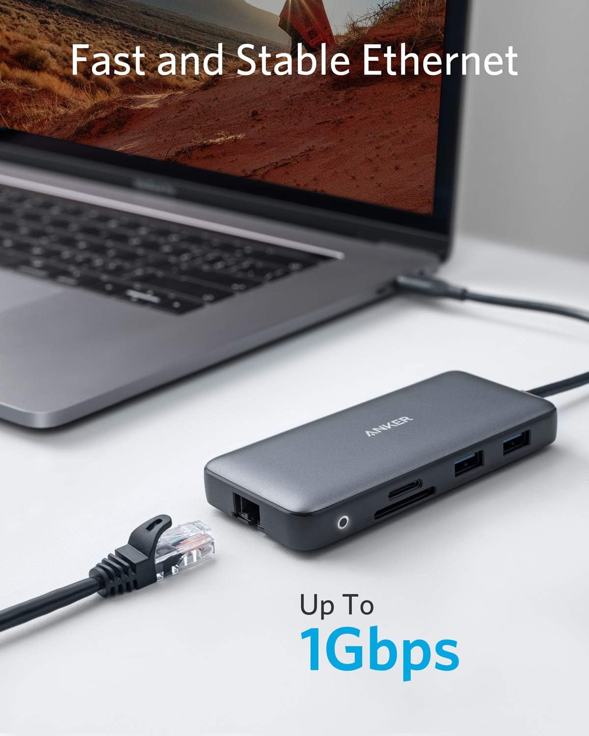 Anker 8-in-1 USB-C Laptop Docking Station