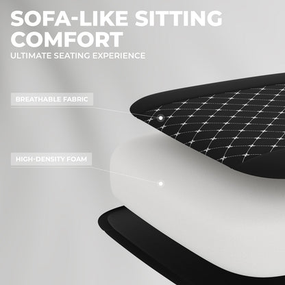 Gaming Chair with Massage and Ergonomic Design - Black/White