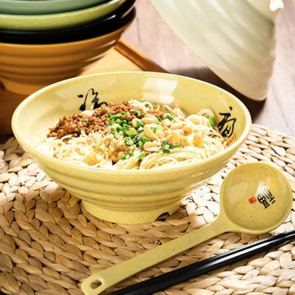 Shatterproof Melamine Ramen & Noodle Bowl – Japanese Commercial-Grade Soup Bowl