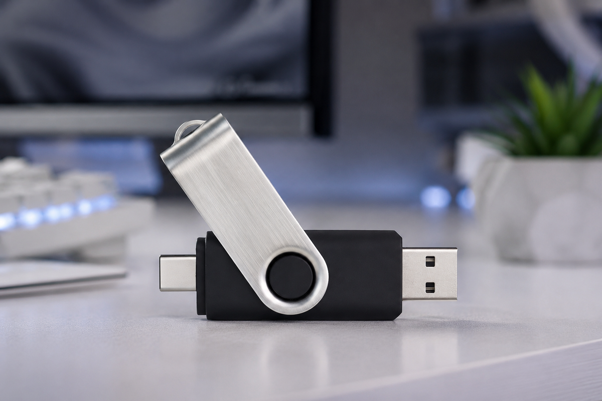 Dual SWM USB 3.1 Flash Drive - Large Capacity Unprinted