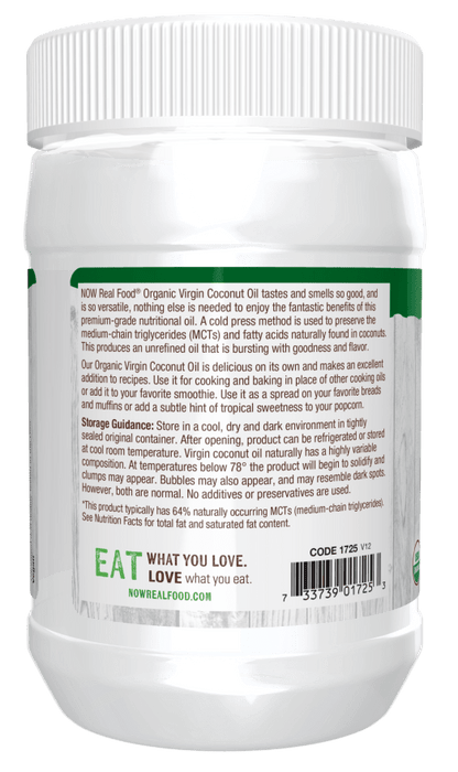 Coconut Oil, Virgin, Organic