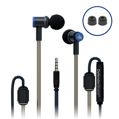 Air-Tube Wired Earbuds with Inline Mic