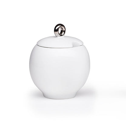 Eva Sugar Bowl & Creamer - White