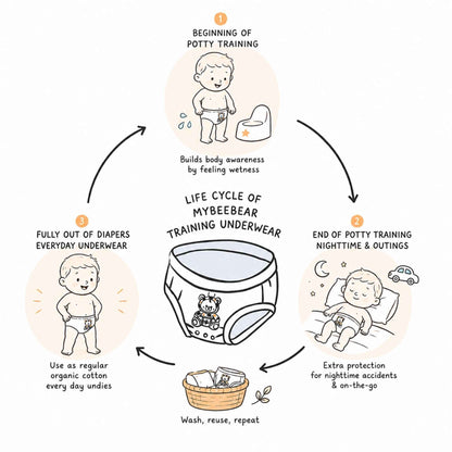 Day & Night Organic Potty Training Underwear