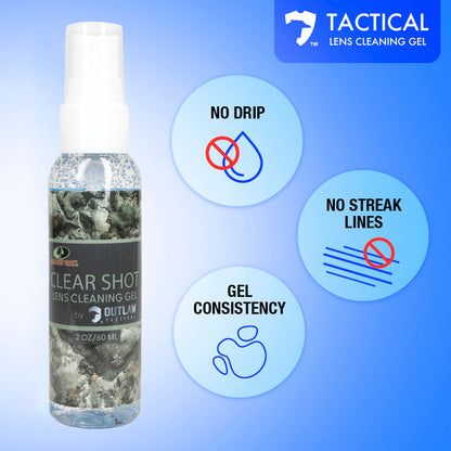 Mossy Oak ClearShot 2 Oz. Lens Cleaner Spray & Microfiber Cleaning Cloth