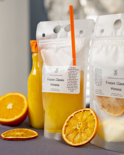 Frozen Mimosa Slushie Pouches – Brunch & Pool Mimosa Mix