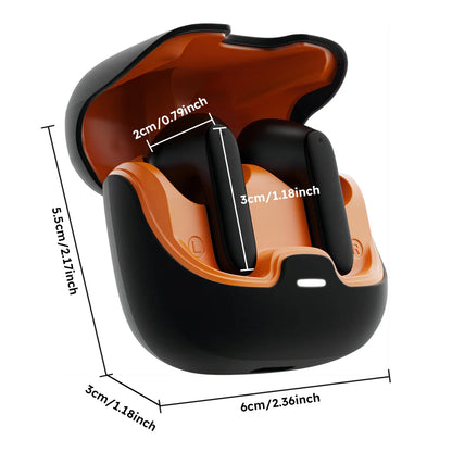 Wireless Bluetooth 5.4 Earbuds with Noise-Cancelling Microphones