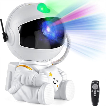 Astronaut Galaxy Star Projector Night Light with Remote