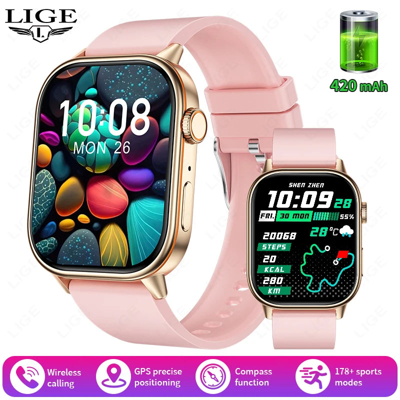 Bluetooth Smartwatch with Fitness Tracking
