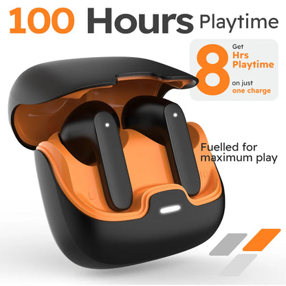 Wireless Bluetooth 5.4 Earbuds with Noise-Cancelling Microphones