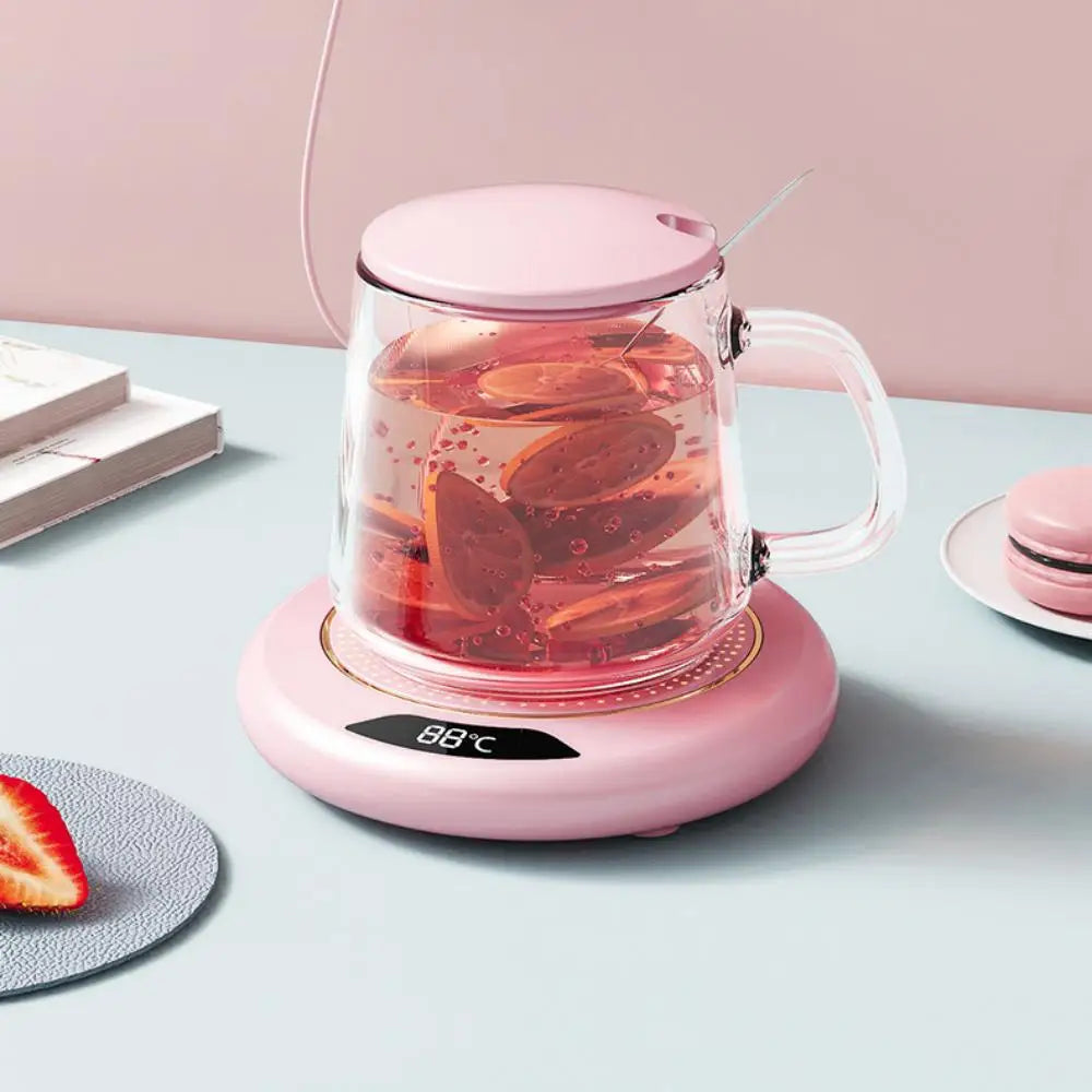 USB Mug Warmer Plate — 3-Setting Desk Coffee Warmer