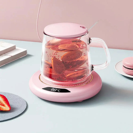 USB Mug Warmer Plate — 3-Setting Desk Coffee Warmer