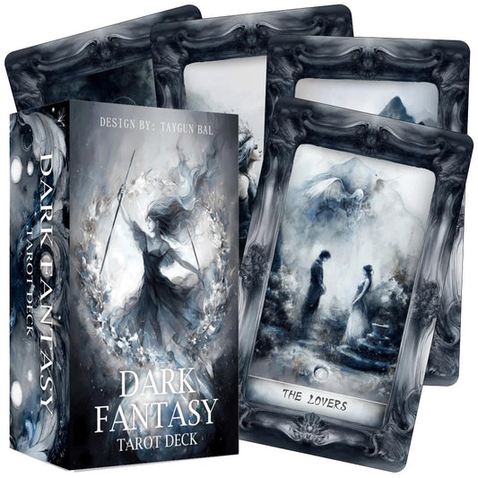 Dark Fantasy Gothic Tarot Deck — 78 Cards with Guidebook