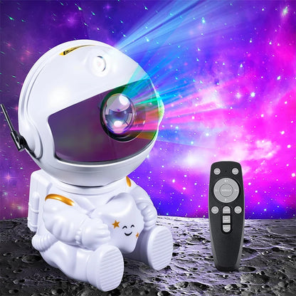 Astronaut Galaxy Star Projector Night Light with Remote