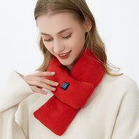 USB-heated fleece scarf