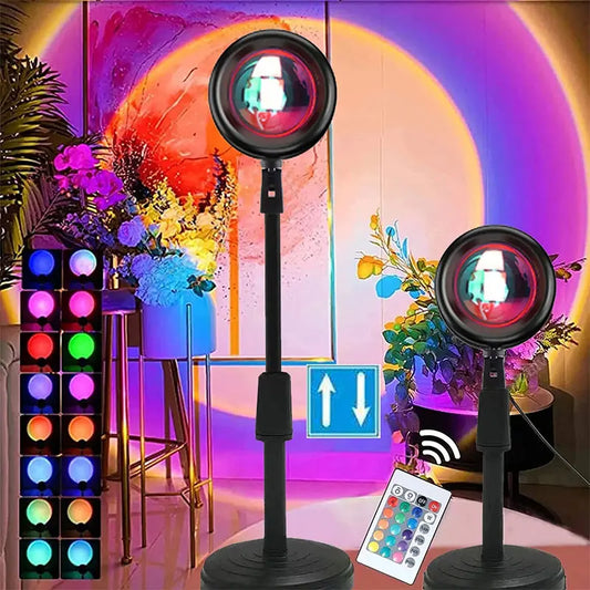 LED Sunset Projection Lamp — Room Atmosphere Night Light