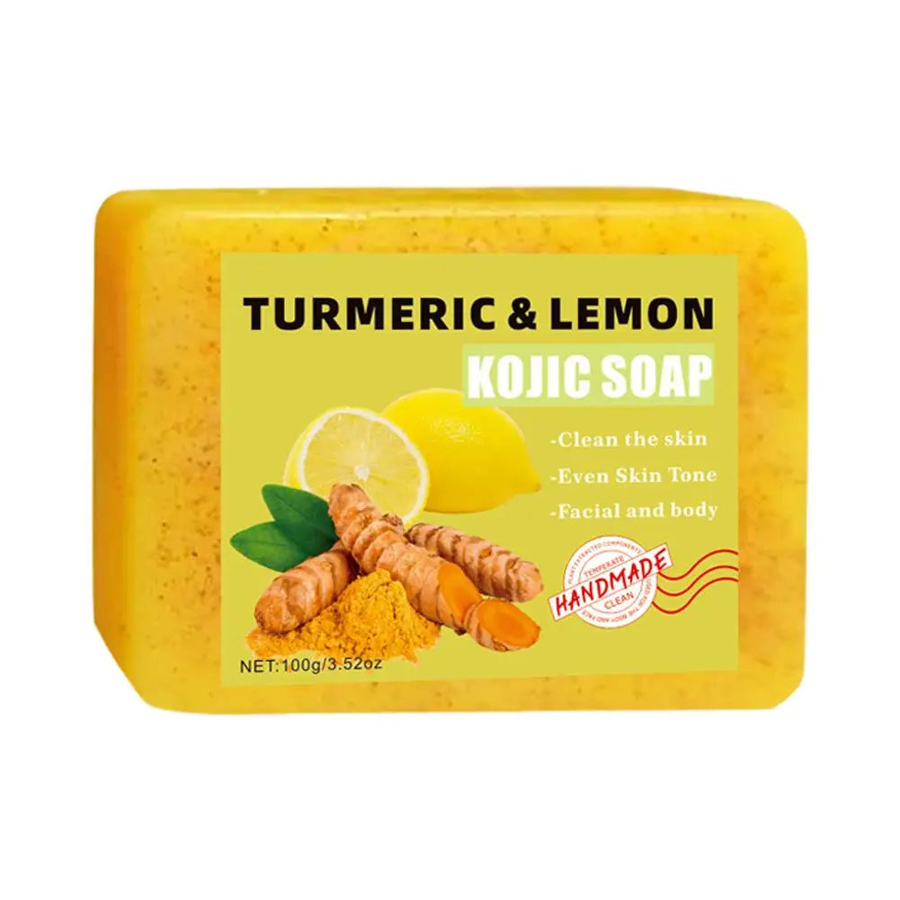 Lemon-Turmeric Kojic Acid Soap Bars — 2-Pack