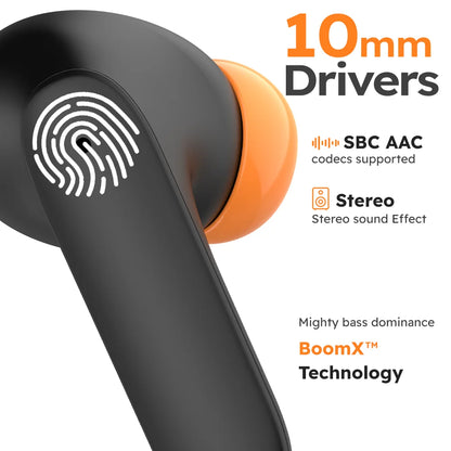 Wireless Bluetooth 5.4 Earbuds with Noise-Cancelling Microphones