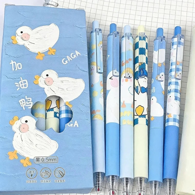 Kawaii Milord Aylesbury Ducky Pens 6PCS