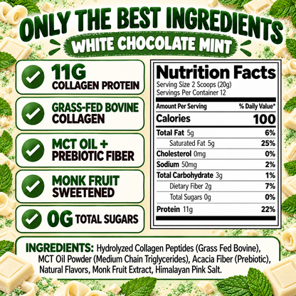 Collagen Protein Creamer - White Chocolate Mint