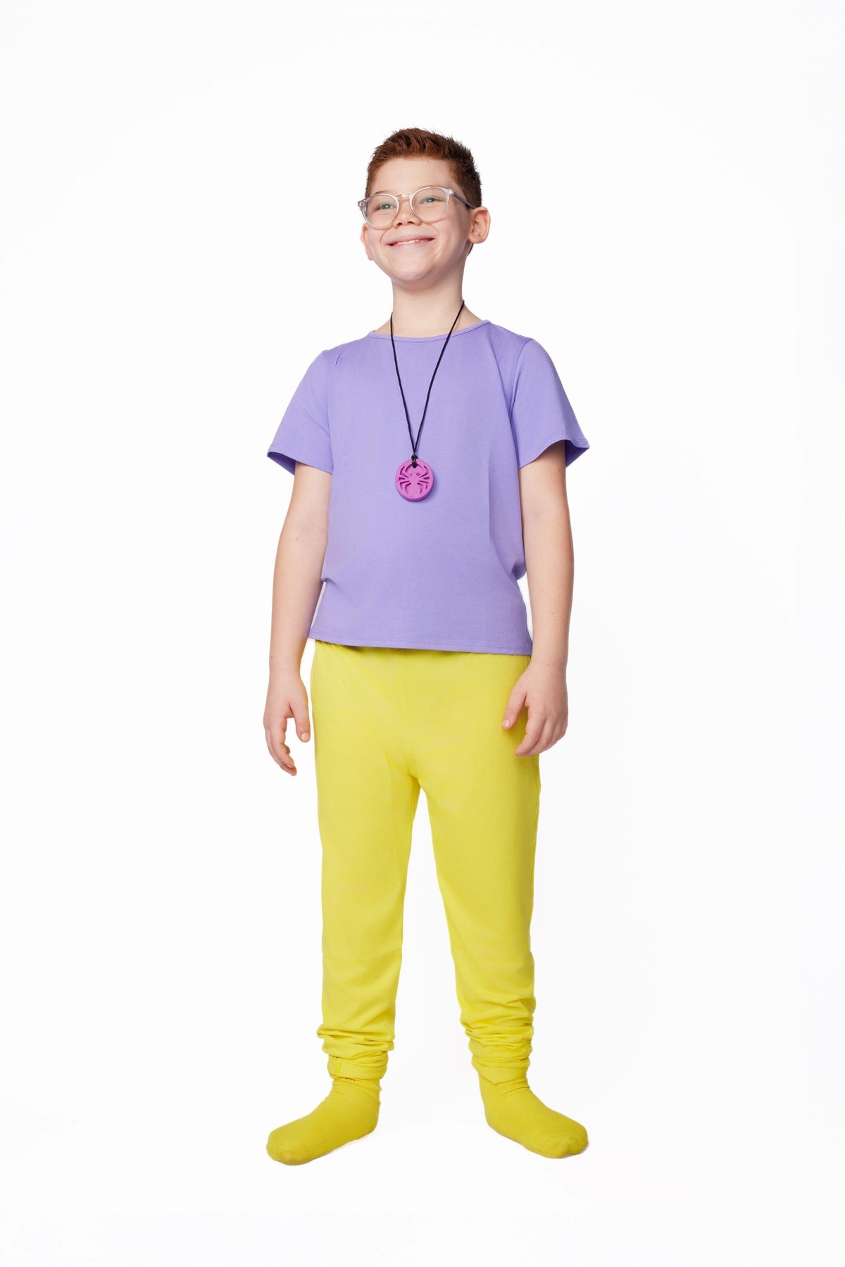 The Everday Sensory Friendly Peri Tee w Chewy Necklace-- *actual chewy necklace design may vary, but color will match tee*