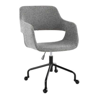 Contemporary Adjustable Office Chair with Cushioned Seat - Multiple Colors