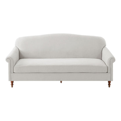 Loveseat Sofa 2 Seater Couch with Rolled Arms - Gray or Dark Gray