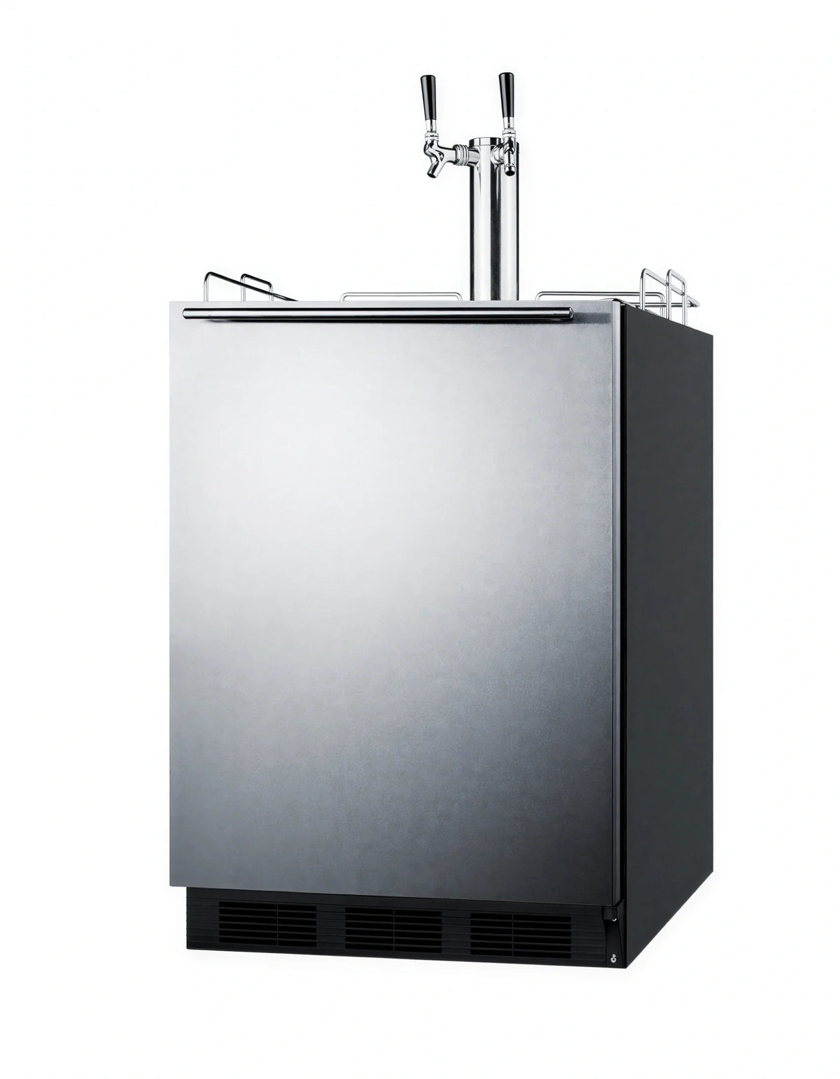 Summit Commercial Summit Appliance SBC58BLBIADATWINCFB Commercial Beer & Coffee Kegerator, 24-Inch, ADA-Compliant, Dual Tap