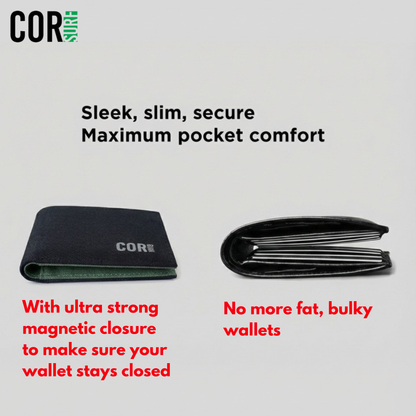 Eco Bifold Cash Wallet with Magnetic Closure