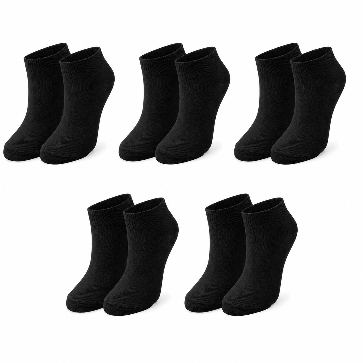 tittimitti® Kids’ 98% Organic Cotton Ankle Socks 5-Pack – Ages 1–12